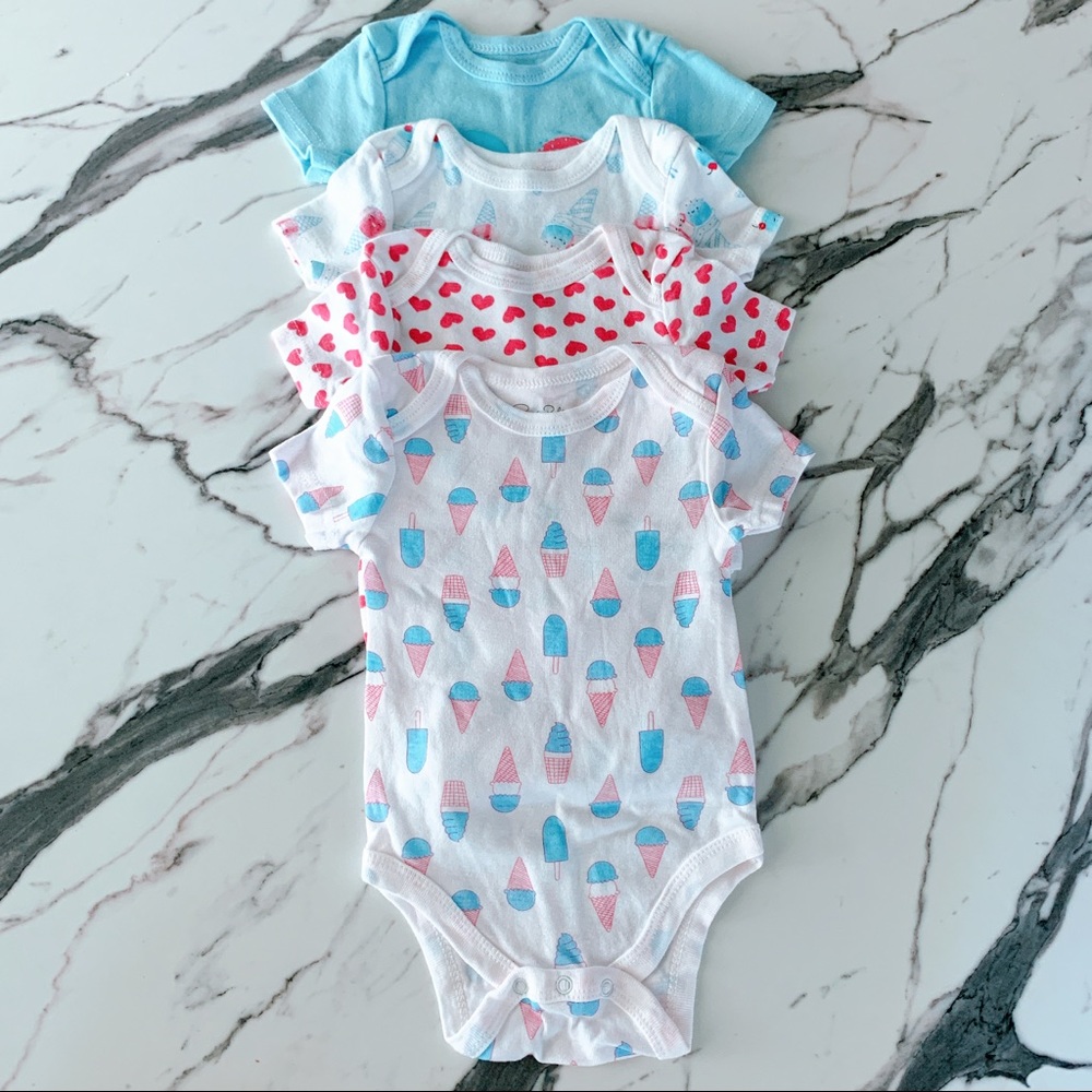Rene Rofe Baby Girl Ice Cream Bodysuit Set